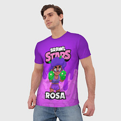 Футболка мужская BRAWL STARS ROSA, цвет: 3D-принт — фото 2