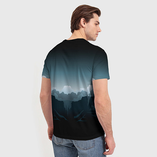 Мужская футболка Westworld Landscape / 3D-принт – фото 4