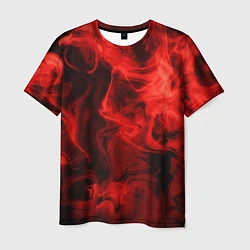 Футболка мужская Красный дым, цвет: 3D-принт