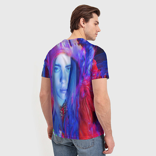 Мужская футболка Billie Paint Colors / 3D-принт – фото 4