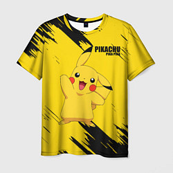 Футболка мужская PIKACHU: PIKA PIKA, цвет: 3D-принт