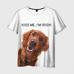 Мужская футболка Ирландский сеттер
