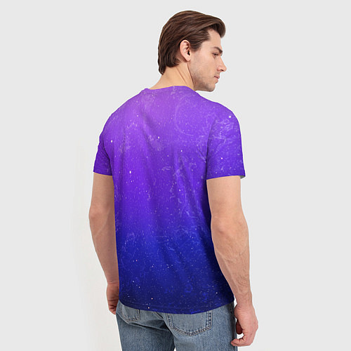Мужская футболка Звёздное небо / 3D-принт – фото 4