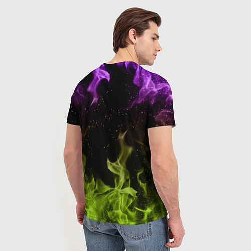 Мужская футболка BRAWL STARS SPIKE / 3D-принт – фото 4