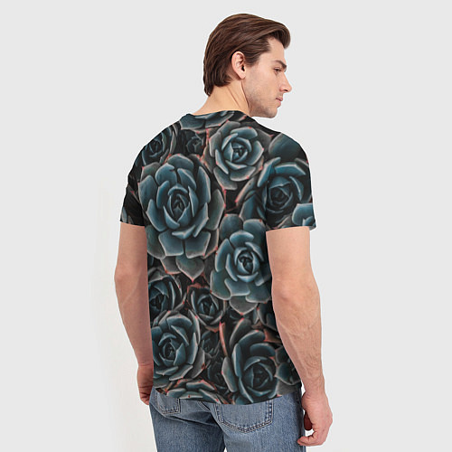 Мужская футболка Цветы Розы / 3D-принт – фото 4