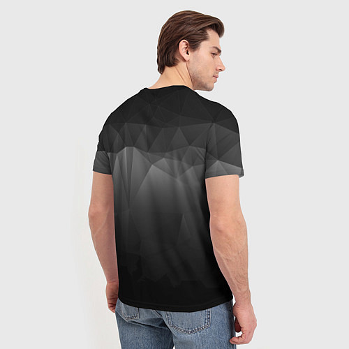 Мужская футболка GRAY GEOMETRY / 3D-принт – фото 4