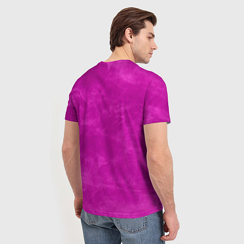 Мужская футболка Мой цвет фиолетовый / 3D-принт – фото 4