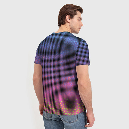 Мужская футболка Ретро узор / 3D-принт – фото 4