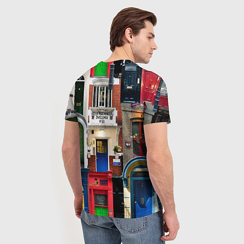 Мужская футболка London doors цифровой коллаж / 3D-принт – фото 4