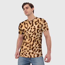 Футболка мужская Леопард, цвет: 3D-принт — фото 2