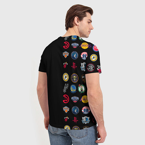 Мужская футболка NBA Team Logos 2 / 3D-принт – фото 4