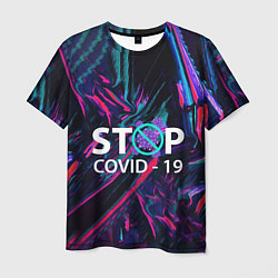 Мужская футболка Стоп covid-19