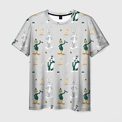 Мужская футболка Looney Tunes pattern