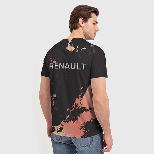 Мужская футболка Renault спина / 3D-принт – фото 4