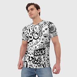 Футболка мужская Rock, цвет: 3D-принт — фото 2