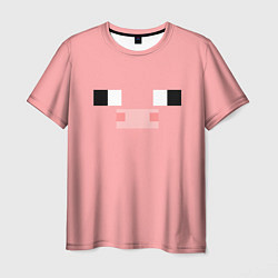 Мужская футболка Minecraft Pig