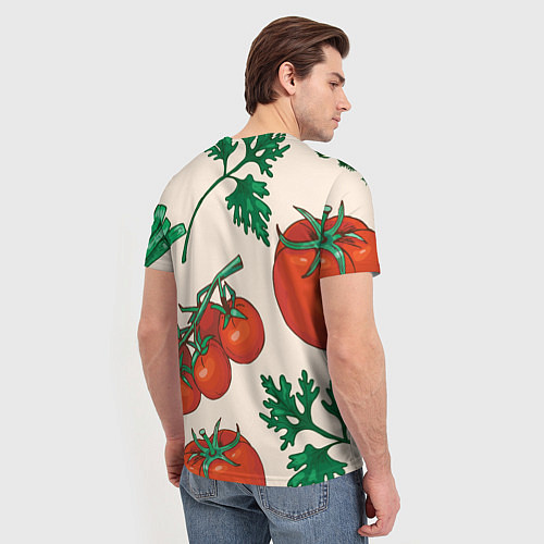 Мужская футболка Летние овощи / 3D-принт – фото 4