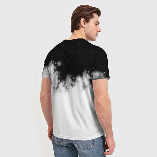 Мужская футболка Galaxy wolf / 3D-принт – фото 4