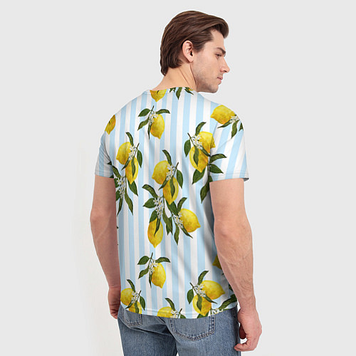 Мужская футболка Лимоны / 3D-принт – фото 4