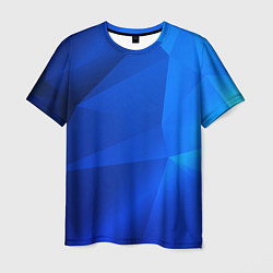 Футболка мужская SHADES OF BLUE, цвет: 3D-принт