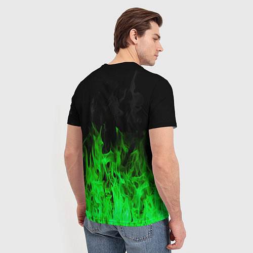 Мужская футболка Леон из Бравл Старс / 3D-принт – фото 4