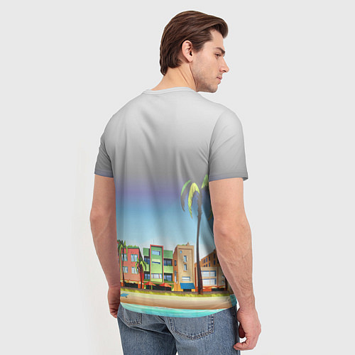 Мужская футболка HOTLINE MIAMI / 3D-принт – фото 4