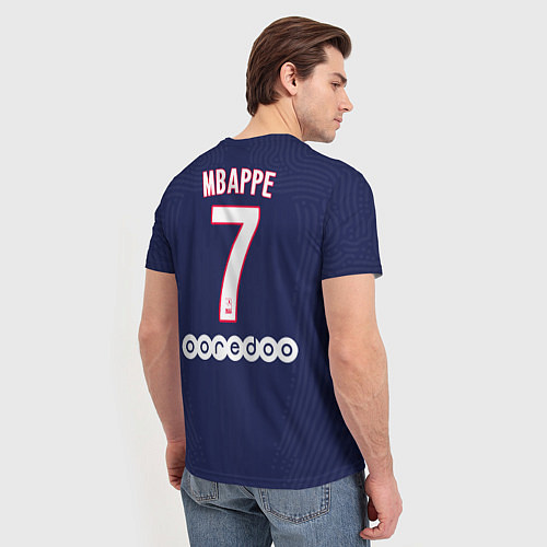 Мужская футболка Mbappe home 20-21 / 3D-принт – фото 4