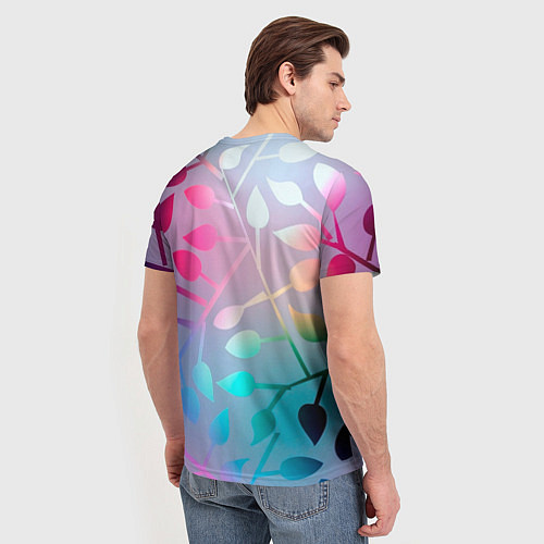 Мужская футболка Листья / 3D-принт – фото 4