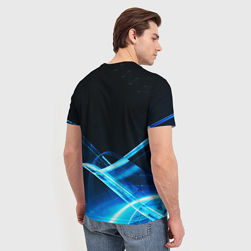Мужская футболка DIGITAL BLUE / 3D-принт – фото 4