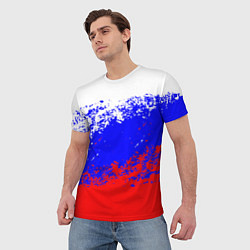 Футболка мужская Россия, цвет: 3D-принт — фото 2