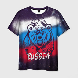Мужская футболка Russia Bear