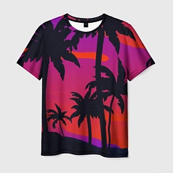 Мужская футболка Тропический пляж