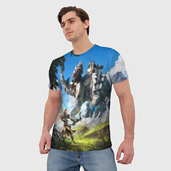Футболка мужская HORIZON ZERO DAWN, цвет: 3D-принт — фото 2