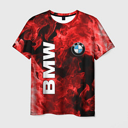 Футболка мужская BMW FIRE, цвет: 3D-принт