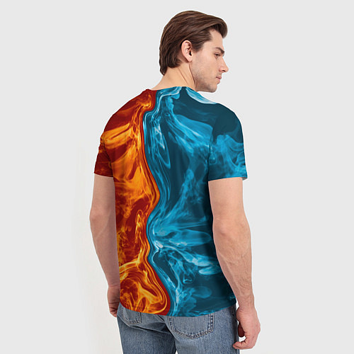 Мужская футболка Valorant Огонь и вода / 3D-принт – фото 4