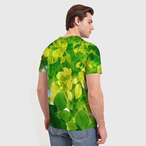 Мужская футболка Листья / 3D-принт – фото 4