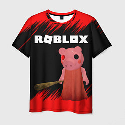 Мужская футболка Roblox Piggy