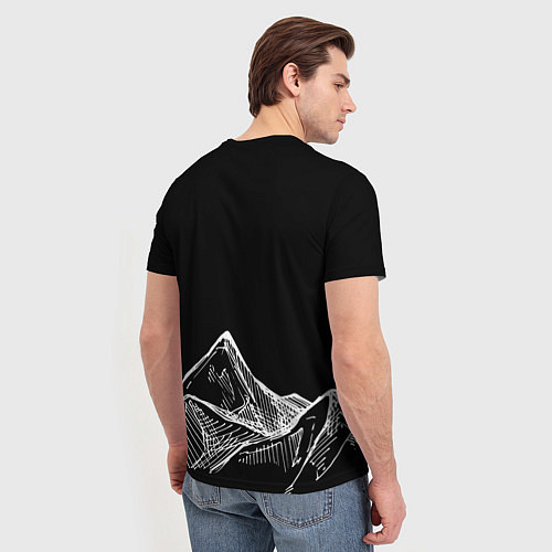 Мужская футболка Горы / 3D-принт – фото 4