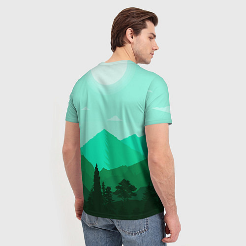 Мужская футболка Горы пейзаж дикая природа / 3D-принт – фото 4