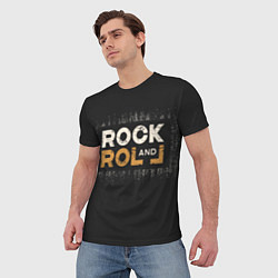 Футболка мужская Rock and Roll Z, цвет: 3D-принт — фото 2