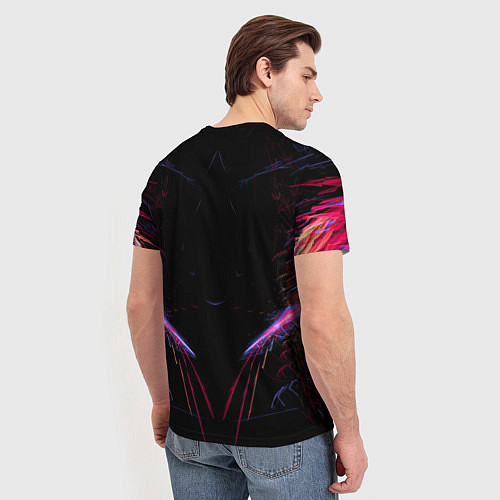 Мужская футболка N7 Neon Style / 3D-принт – фото 4