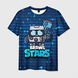 Мужская футболка Virus 8 bit brawl stars Blue