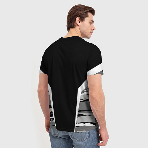 Мужская футболка Данил камуфляж с гербом / 3D-принт – фото 4