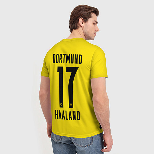 Мужская футболка HAALAND Borussia Dortmund / 3D-принт – фото 4