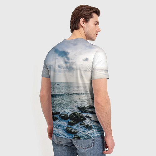 Мужская футболка Море / 3D-принт – фото 4