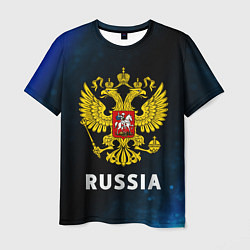 Футболка мужская RUSSIA РОССИЯ, цвет: 3D-принт