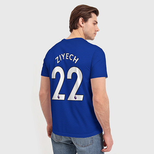Мужская футболка Челси форма Зиеш 20-21 / 3D-принт – фото 4
