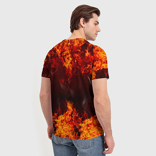 Мужская футболка Огонь / 3D-принт – фото 4