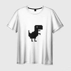 Мужская футболка Google динозаврик