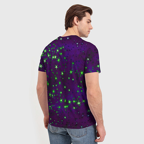 Мужская футболка Звездное небо арт / 3D-принт – фото 4